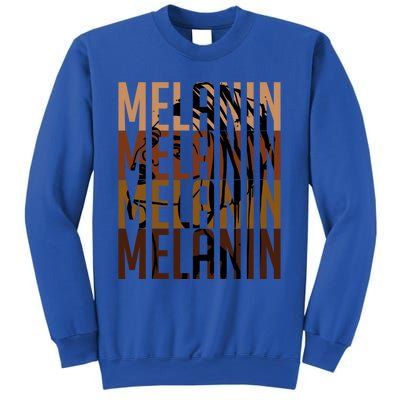 Melanin Graphic With Dashiki African Art Black History Gift Sweatshirt