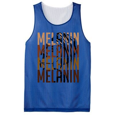 Melanin Graphic With Dashiki African Art Black History Gift Mesh Reversible Basketball Jersey Tank