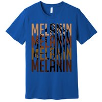 Melanin Graphic With Dashiki African Art Black History Gift Premium T-Shirt