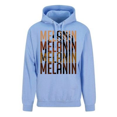 Melanin Graphic With Dashiki African Art Black History Gift Unisex Surf Hoodie