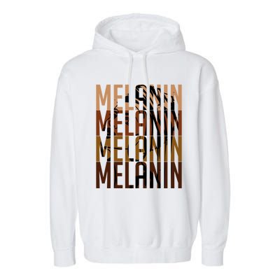 Melanin Graphic With Dashiki African Art Black History Gift Garment-Dyed Fleece Hoodie