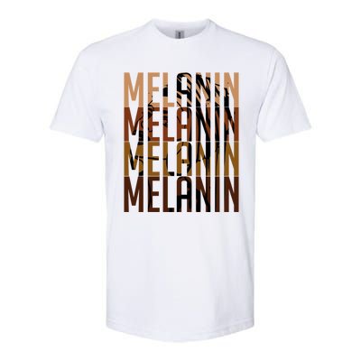 Melanin Graphic With Dashiki African Art Black History Gift Softstyle CVC T-Shirt