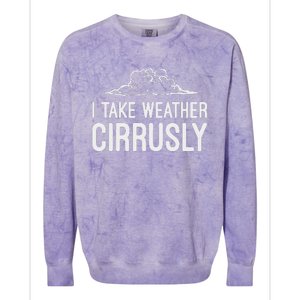 Meteorologist Gift Weather Meteorology Colorblast Crewneck Sweatshirt