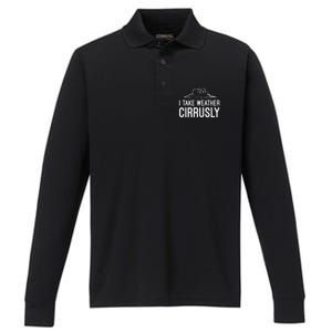 Meteorologist Gift Weather Meteorology Performance Long Sleeve Polo