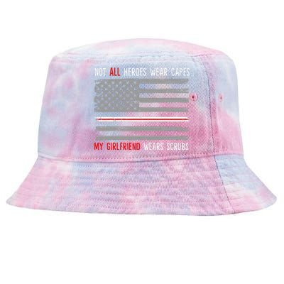 My Girlfriend Wears Scrubs Nurse Gift For Boyfriend Tie-Dyed Bucket Hat