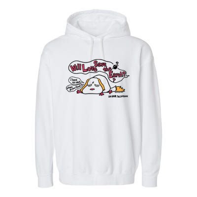 Miyazaki Goro Will Love Save The Earth I Have No Idea Garment-Dyed Fleece Hoodie