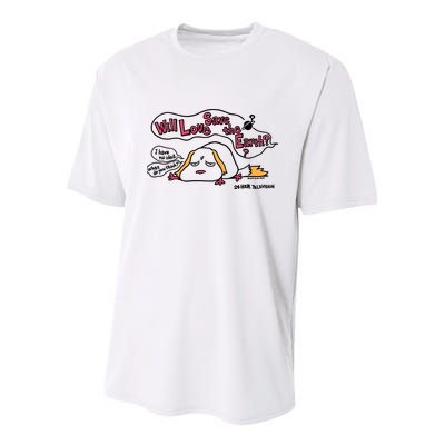 Miyazaki Goro Will Love Save The Earth I Have No Idea Youth Performance Sprint T-Shirt