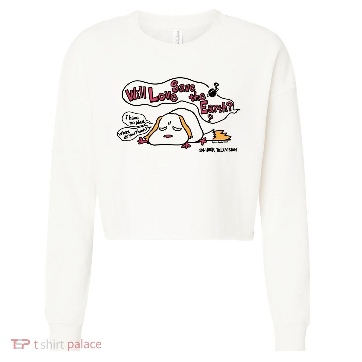 Miyazaki Goro Will Love Save The Earth I Have No Idea Cropped Pullover Crew