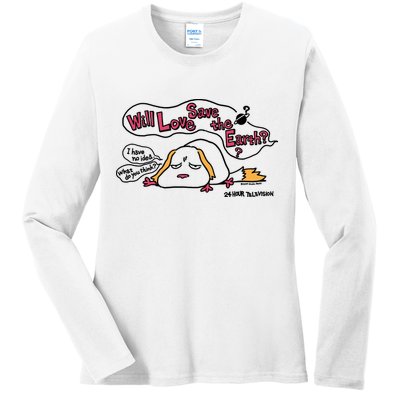 Miyazaki Goro Will Love Save The Earth I Have No Idea Ladies Long Sleeve Shirt