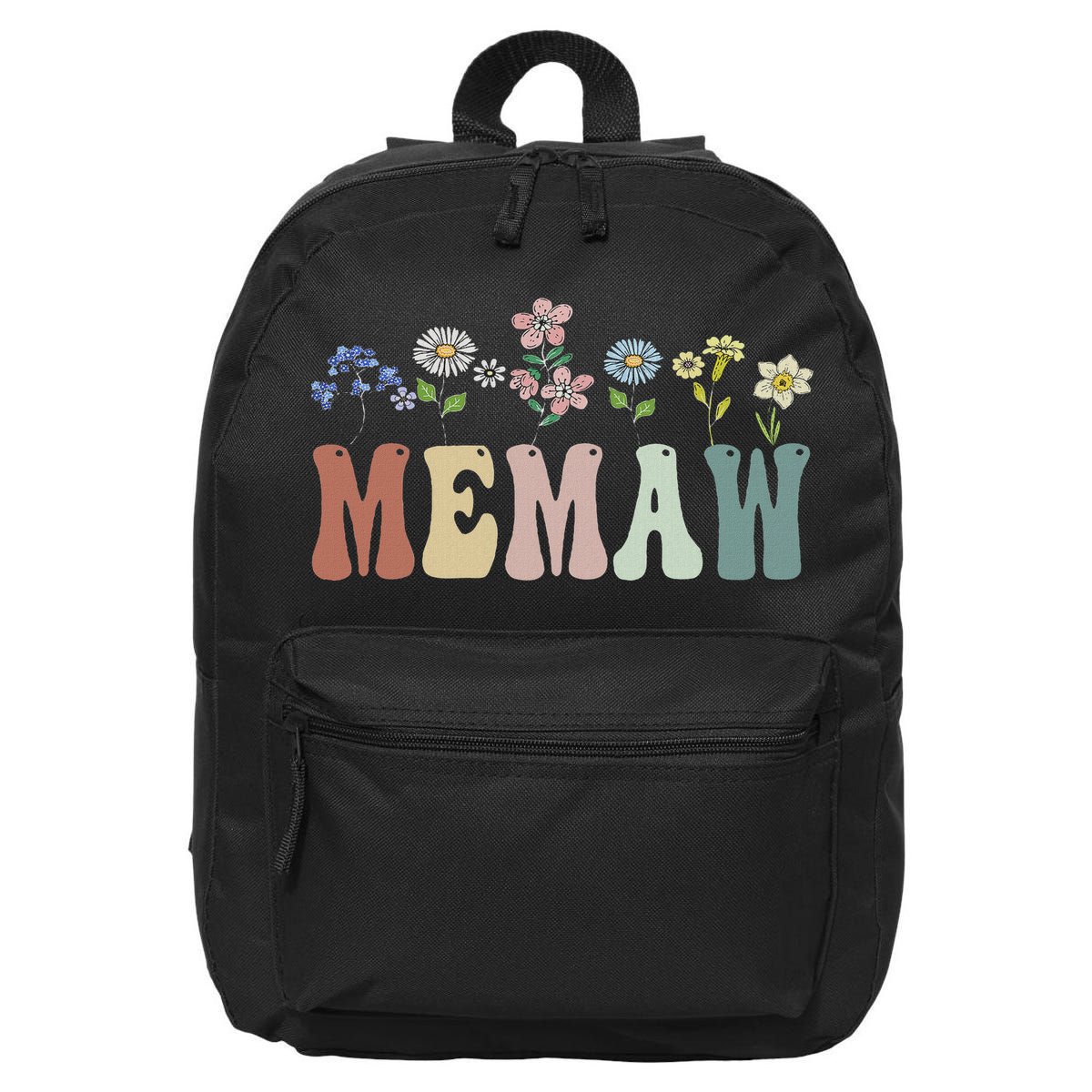 Memaw Gifts Women Wildflower Floral Design Memaw 16 in Basic Backpack