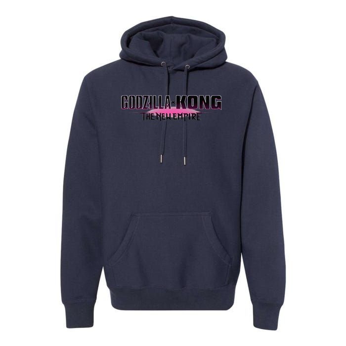 Monsterverse Godzilla x Kong The New Empire Logo Premium Hoodie