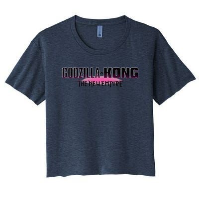 Monsterverse Godzilla x Kong The New Empire Logo Women's Crop Top Tee