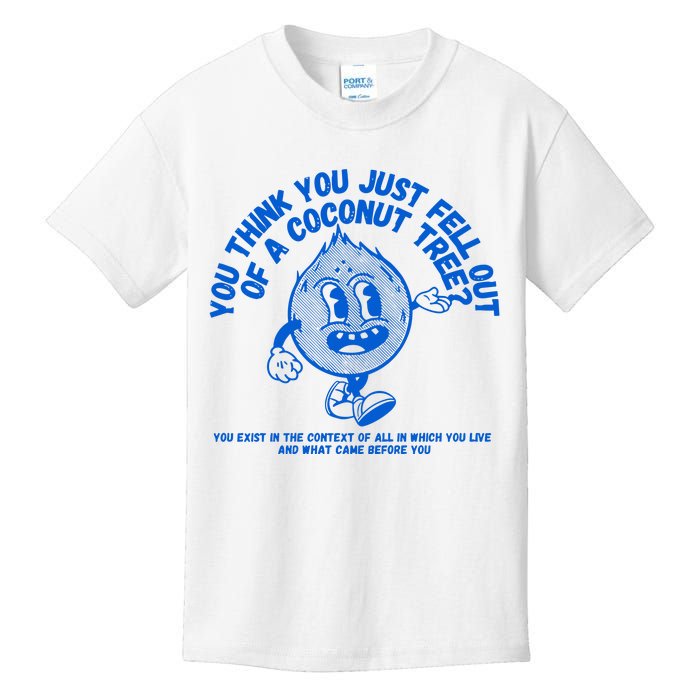 Mark Glasgow You Think You Fell Out Of A Coconut Tree Kamala Harris Kids T-Shirt