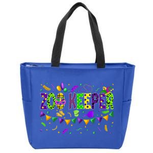 Mardi Gras Zoo Keeper Carnival Parade Party Job Occupation Gift Zip Tote Bag