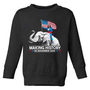 Making History 05 November 2024 Kamala Harris Toddler Sweatshirt