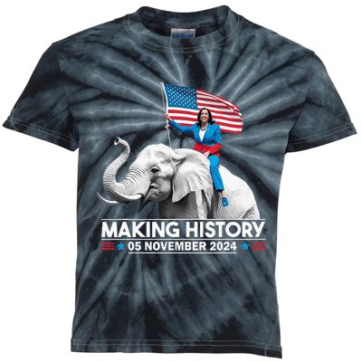 Making History 05 November 2024 Kamala Harris Kids Tie-Dye T-Shirt