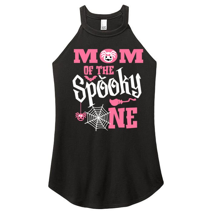 Mom Halloween 1st Birthday Matching Family Spooky One Girl Women’s Perfect Tri Rocker Tank