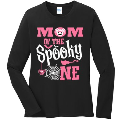 Mom Halloween 1st Birthday Matching Family Spooky One Girl Ladies Long Sleeve Shirt