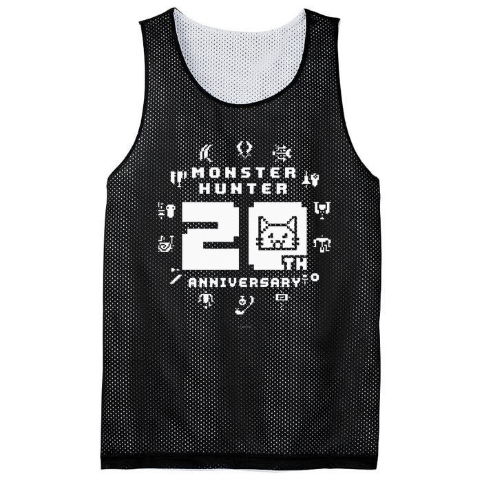 Monster Hunter 20th Anniversary Cute Logo (A) Mesh Reversible Basketball Jersey Tank