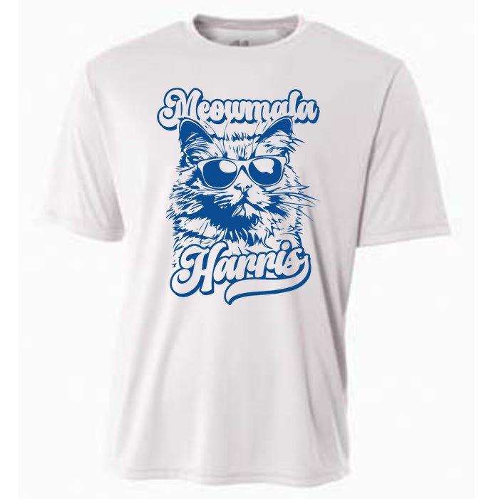 Meowmala Harris 2024 Funny Cat Lady Cooling Performance Crew T-Shirt