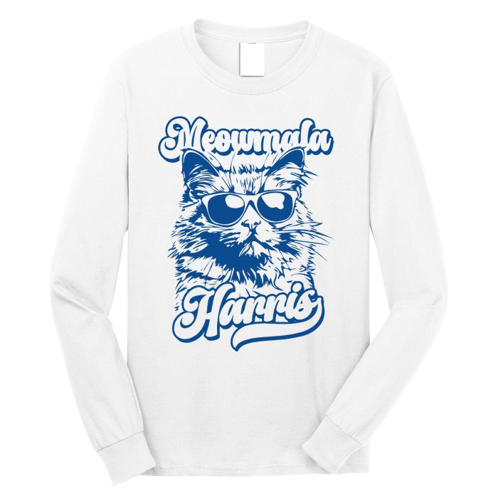 Meowmala Harris 2024 Funny Cat Lady Long Sleeve Shirt