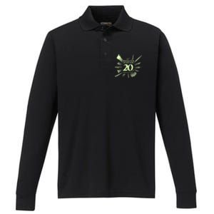 Monster Hunter 20th Anniversary Logo (C) Performance Long Sleeve Polo