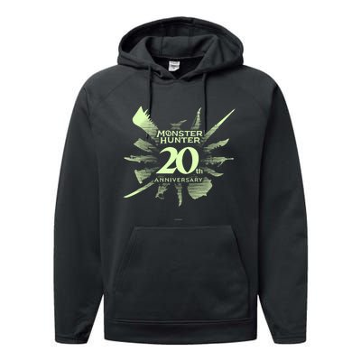 Monster Hunter 20th Anniversary Logo (C) Performance Fleece Hoodie