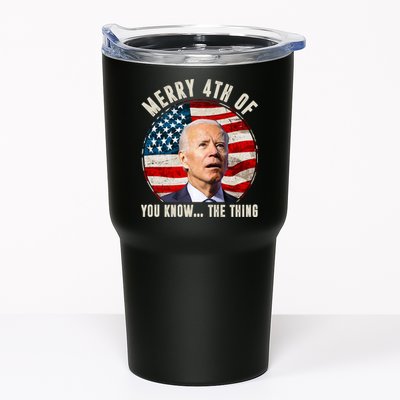 Merry Happy 4th Of You Know The Thing Funny Biden Confused Tumbler