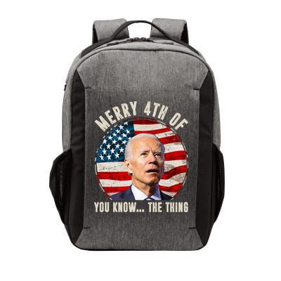 Merry Happy 4th Of You Know The Thing Funny Biden Confused Vector Backpack