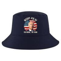 Merry Happy 4th Of You Know The Thing Funny Biden Confused Cool Comfort Performance Bucket Hat