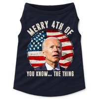 Merry Happy 4th Of You Know The Thing Funny Biden Confused Doggie Tank