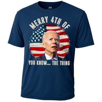 Merry Happy 4th Of You Know The Thing Funny Biden Confused Performance Shirt