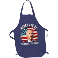 Merry Happy 4th Of You Know The Thing Funny Biden Confused Apron