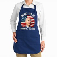 Merry Happy 4th Of You Know The Thing Funny Biden Confused Apron