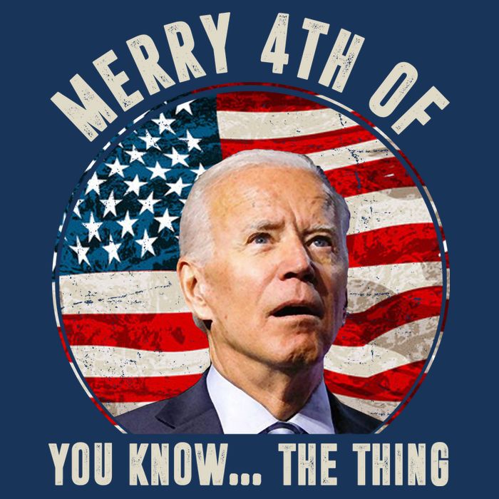 Merry Happy 4th Of You Know The Thing Funny Biden Confused Sweatshirt