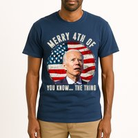 Merry Happy 4th Of You Know The Thing Funny Biden Confused Tall T-Shirt