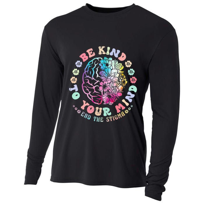 Mental Health Awareness Be Kind To Your Mind End The Stigma Cooling Performance Long Sleeve Crew