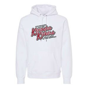 Mens Home Alone Kenosha Kickers Logo Premium Hoodie