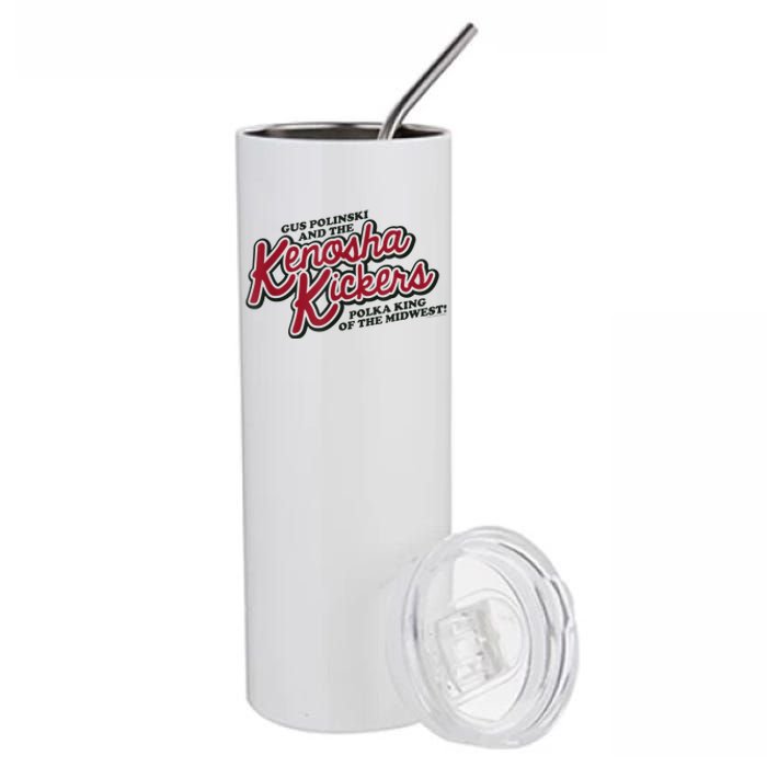 Mens Home Alone Kenosha Kickers Logo Stainless Steel Tumbler