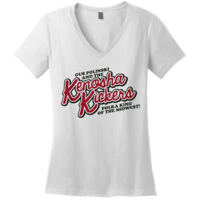 Mens Home Alone Kenosha Kickers Logo Women's V-Neck T-Shirt
