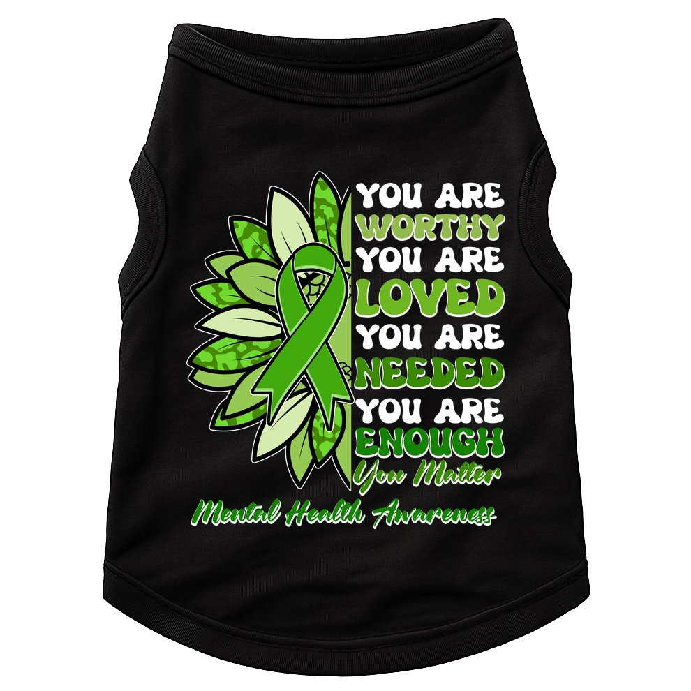 Mental Health Awareness You Matter Doggie Tank