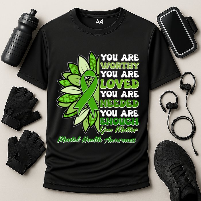 Mental Health Awareness You Matter Cooling Performance Crew T-Shirt