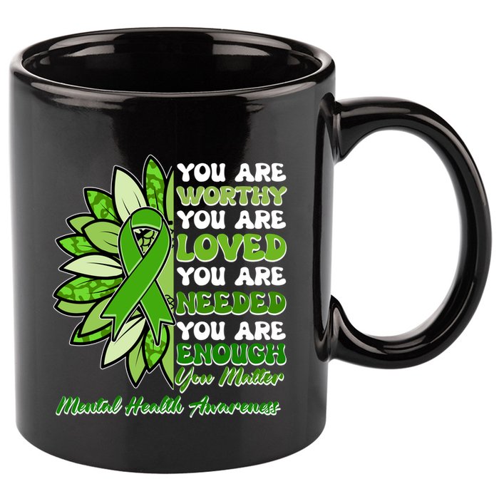Mental Health Awareness You Matter 11oz C Handle Ceramic Mug