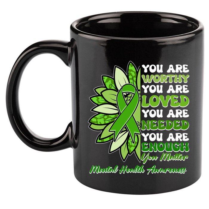 Mental Health Awareness You Matter 11oz C Handle Ceramic Mug