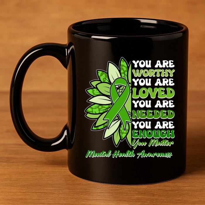 Mental Health Awareness You Matter 11oz C Handle Ceramic Mug