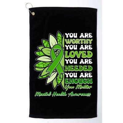 Mental Health Awareness You Matter Golf Towel