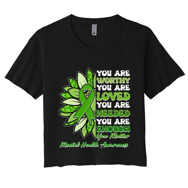 Mental Health Awareness You Matter Crop Top