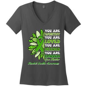 Mental Health Awareness You Matter Women's V-Neck T-Shirt