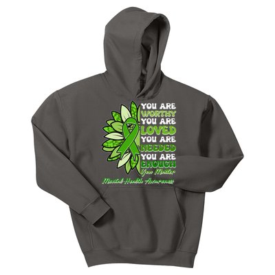 Mental Health Awareness You Matter Kids Hoodie