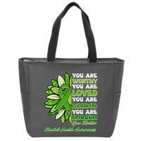 Mental Health Awareness You Matter Zip Tote Bag